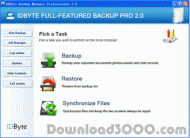 IDByte Full-Featured Backup Pro screenshot